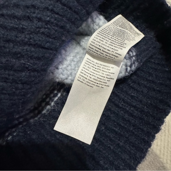 OLD NAVY RAINBOW 🌈 KNIT SWEATER ST Festive Striped Boxy Fit Pullover Oversized - Picture 9 of 11